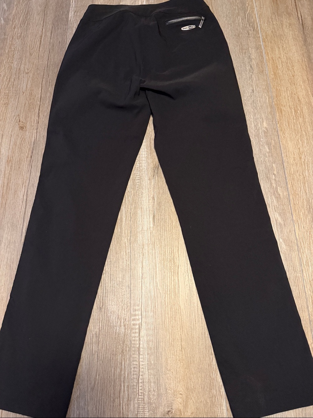 jamie sadock Black Straight-Leg Pants with Contrast Zippers - Picture 4 of 6